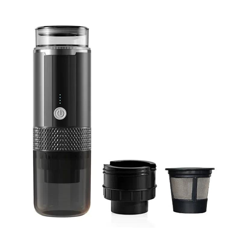 TINSOL Portable Coffee Maker Electric Capsule Grind Coffee Brewer is suitable for ground coffee and KCUP Capsule coffee capsules