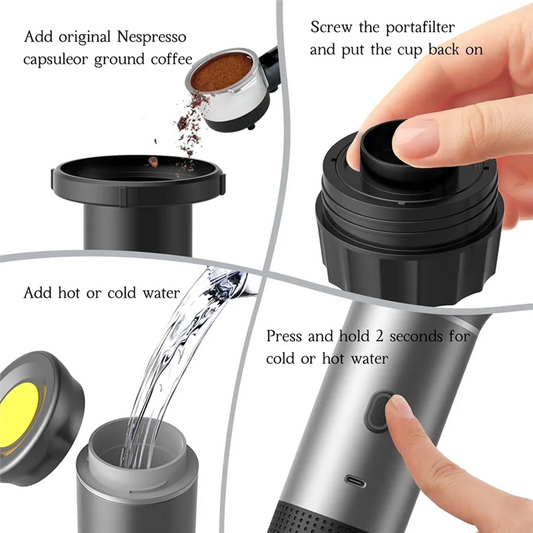 Espresso Coffee Machine Compatible With Capsules & Powder Compatible With Capsules & PowderJe suis