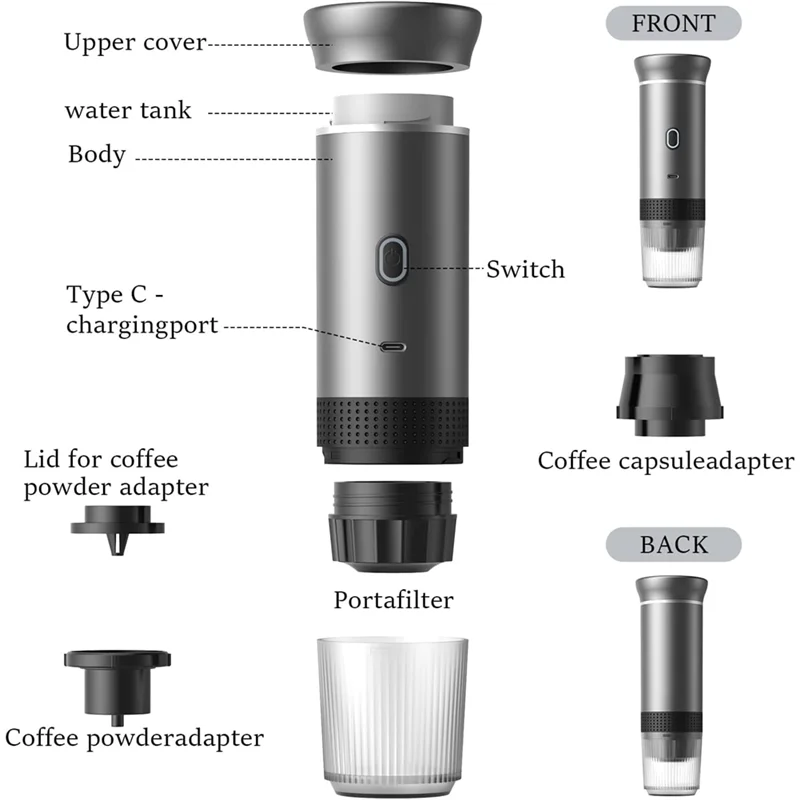 Espresso Coffee Machine Compatible With Capsules & Powder Compatible With Capsules & PowderJe suis